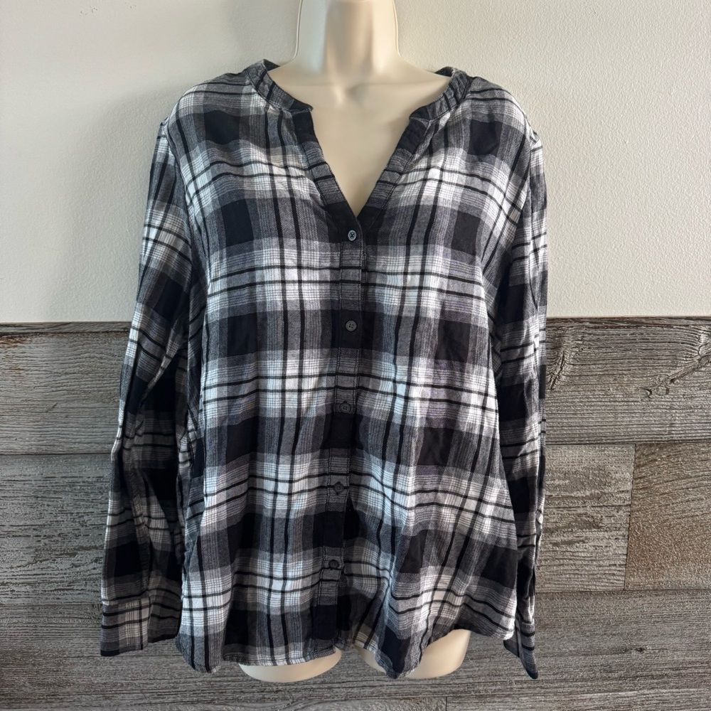 Calvin Klein Jeans Plaid Button Down Shirt size XL (R1)